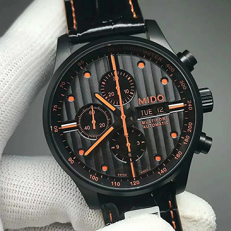 V8  美度 橙舵手 机械表