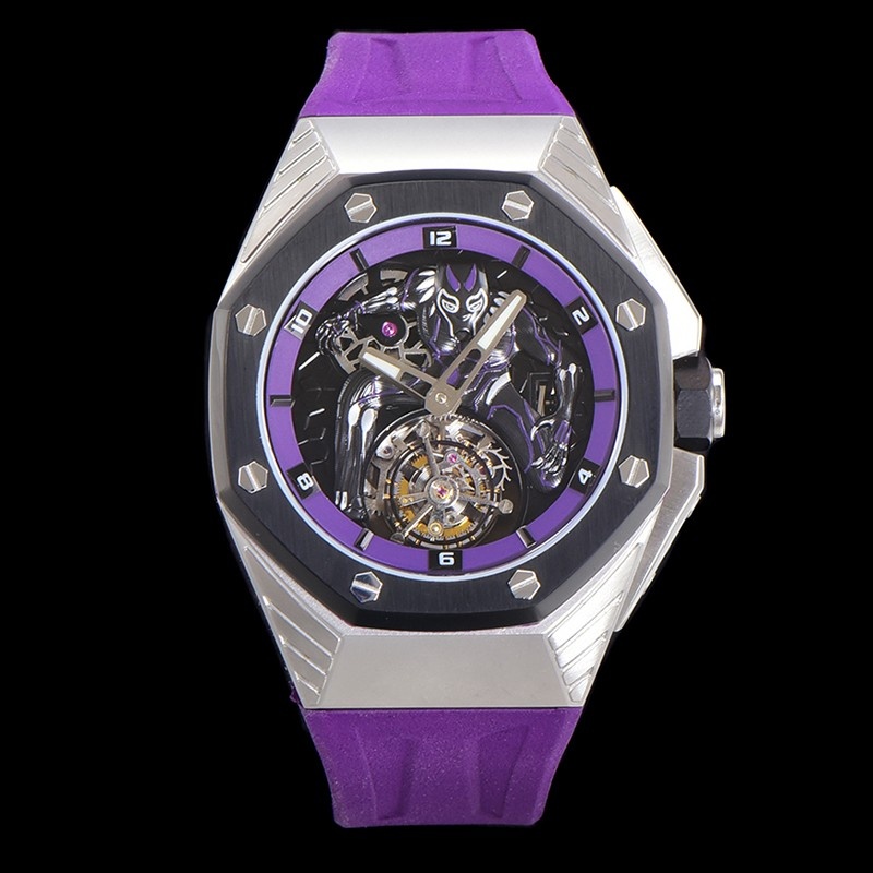 爱彼 AP 黑豹（真陀飞轮）与漫威联名款26620黑豹 Audemars Piguet Panther (Real Tourbillon) and Marvel co-branded 26620 Panther