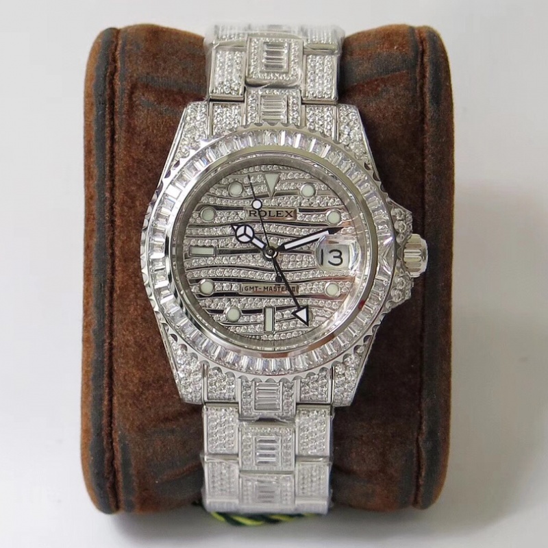 劳力士格林尼治型II满天星腕表密镶钻特别款ROLEX116769TBR-74779B Rolex Greenwich II Baby's Breath Watch