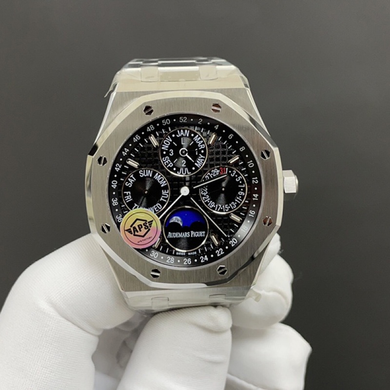 爱彼 26574多功能 白壳黑 41mm Cal.5134一体机 Audemars Piguet